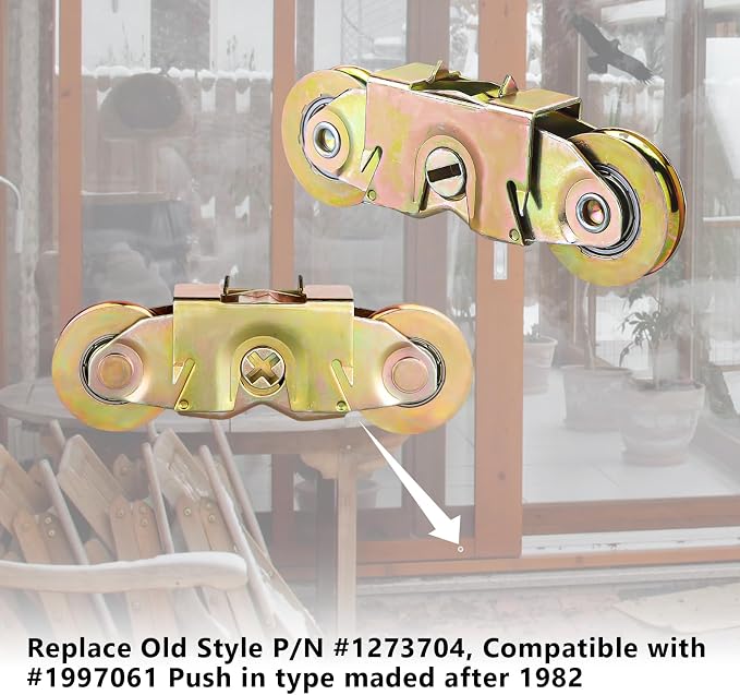 MaxxGeek Sliding Patio Door Tandem Roller Assembly Fit Andersen Sliding Door - Image 4