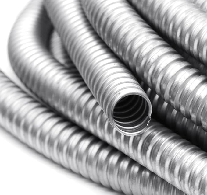 3/4 Inch Flexible Reduced Wall Electrical Conduit, 50 Ft Iron Galvanized Cable - Image 4