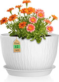 WSMKSZ 12 Inch Large Plant Pots by WSMKSZ