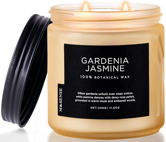 M&SENSE Gardenia Jasmine Scented Candles by MSENSE