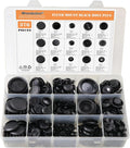 376pcs Flush Mount Black Plastic Hole Plug Assortment by Woodzdon