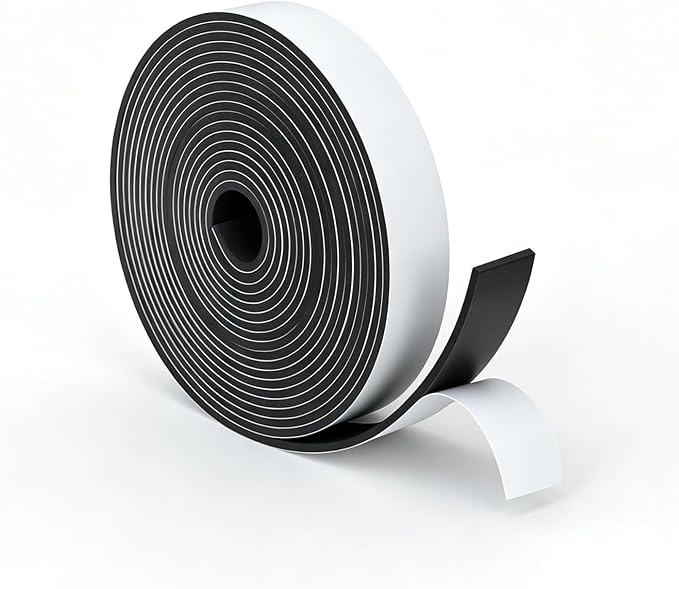 2" Wide x 1/8" Thick Closed Cell Weather Stripping, Sponge Rubber Foam Tape by Unknown