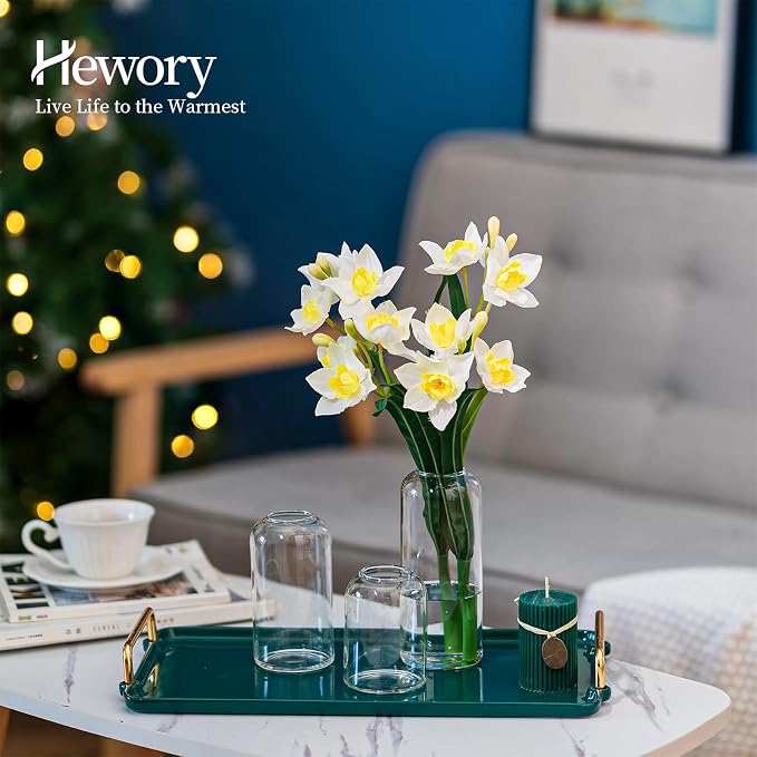 Hewory Modern Glass Bud Vase for Flower: 24PCS Blown Clear Small Vase Bulk | - Image 6