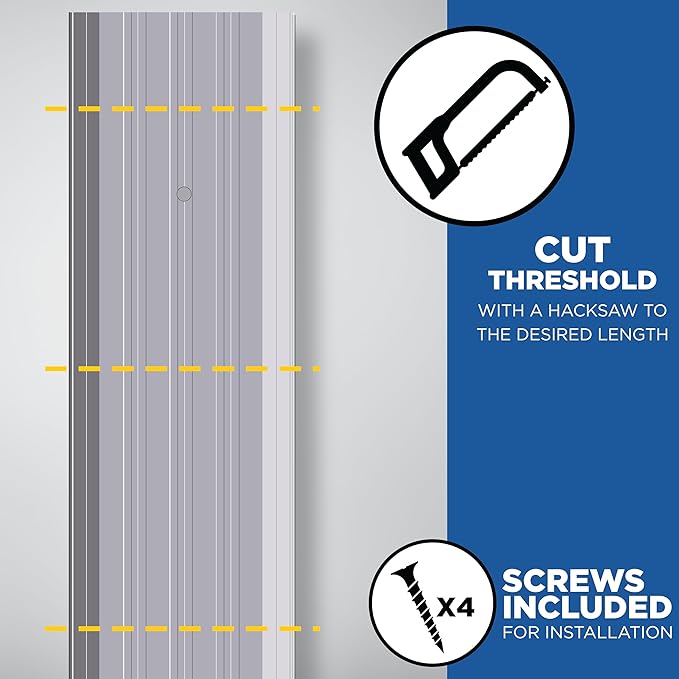 MD Building Aluminum Commercial Flat-Profile Threshold, 36in | UL Fire Rated - Image 6