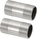 PATIKIL 304 Stainless Steel Pipe Fitting, 2 Pack 3/4" BSP Male x 3/4" BSP Male by PATIKIL