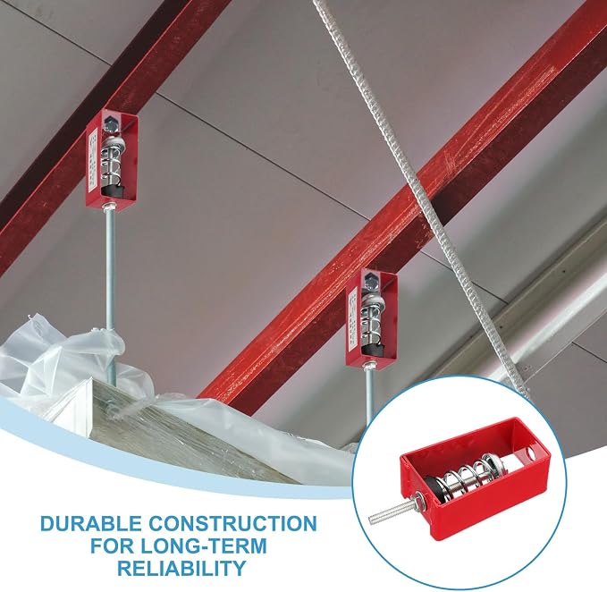 PATIKIL Ceiling Spring Vibration Isolator Hangers, 4 Pack 66lbs Mechanical - Image 4