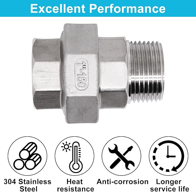 1PCS Cast Pipe Fittings Union - Image 3