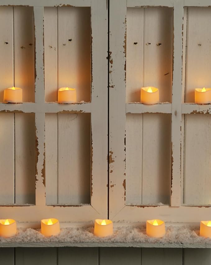 Homemory 12-Pack Flameless Tea Lights Candles Battery Operated, 200+ Hours | - Image 3
