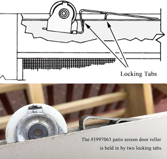 Upper Sliding Screen Door Roller Assembly Fits Andersen Gliding Screens Part - Image 4