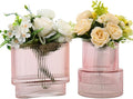 Pink Glass Vases, Modern Glass Vase by YANWE