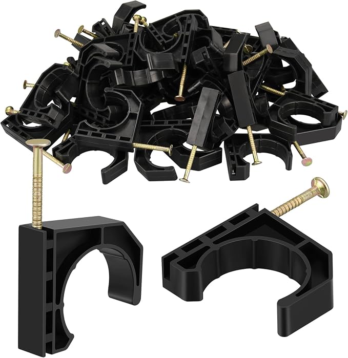 50 Pack Pack 1" Half Clamps J-Hook by PXZBLG