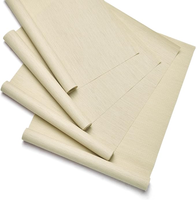 Replacement Fabric Panels for Sliding Glass Door, Fabric Only, Natural Woven by PieceNat