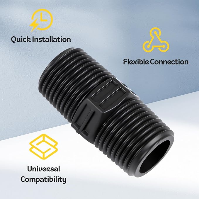 10 Pieces Double Male Pipe Thread Head Pipe Riser, Drip Irrigation 1/2 Inch x - Image 6