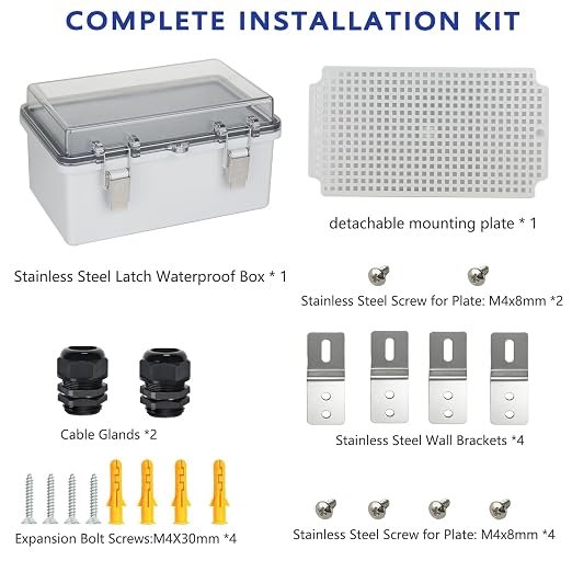 Electrical Junction Box, IP67 Waterproof Outdoor Box ABS Plastic Enclosure - Image 7