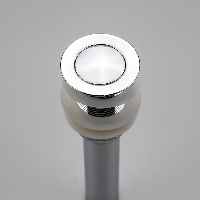 Bathroom Sink Pop Up Drain Without Overflow, Small Cap, Polished Chrome - Image 4
