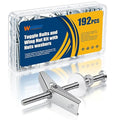 weideer 192Pcs Toggle Bolts 1/8" Heavy Duty Drywall Anchors and Screws by weideer
