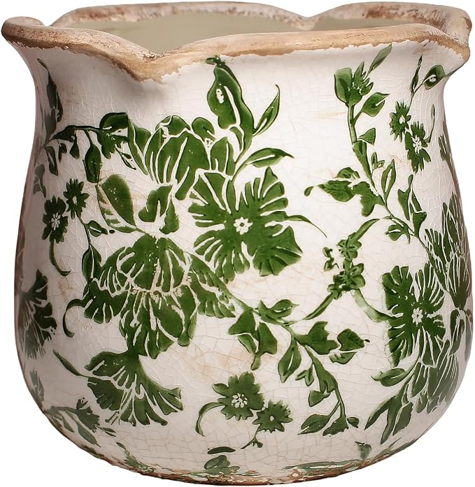 Xiaan Jiaju Tuscan Ceramic Plant Pots, Vintage Planter & Vase by XiaanJiaju