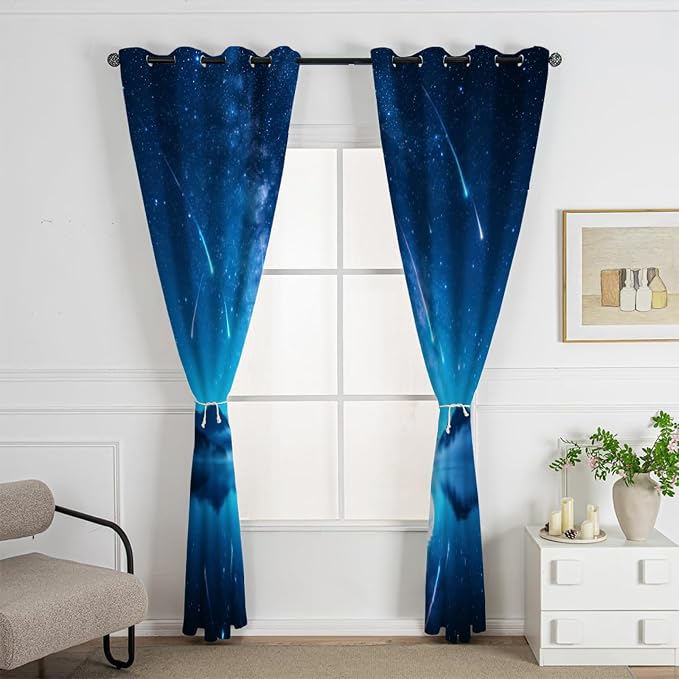 Starry Sky Curtains 63 Inches Long - Image 2