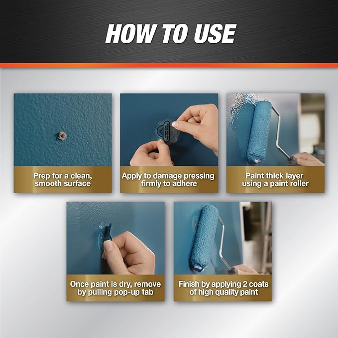 DAP Eclipse Rapid Wall Repair Patch, 2 in, 4 Pack - Image 4