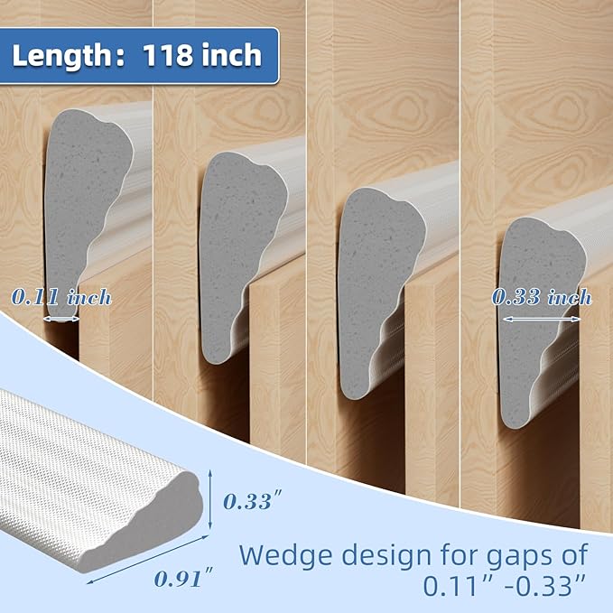 118”Wedge Weather Stripping Door Seal Strip - Image 3