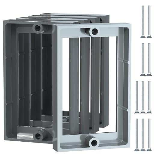 ABS 1/2 Inch Outlet Box Extender, Single Gang, 5 Pack | Single Gang Outlet Box by Unknown