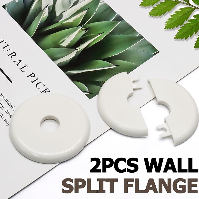 2 Pcs Wall Split Flange, Plumbing Cover Plates - Image 6