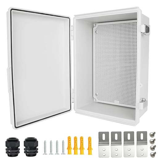 Electrical Junction Box, IP67 Waterproof Outdoor Box ABS Plastic Enclosure by Qukipet