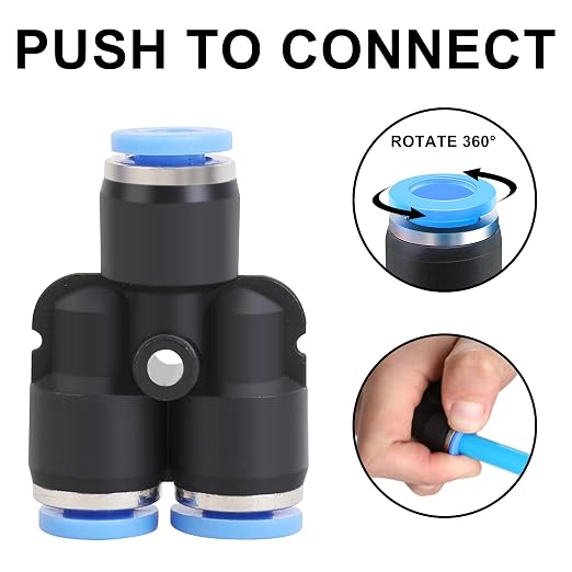 Air Line Tubing Kit, 5/32 Inch OD x 32.8 Feet Polyurethane PU Tube and Push to - Image 4