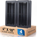 4" x 10" Floor Register Vent Covers 4-Pack by VENTYUN