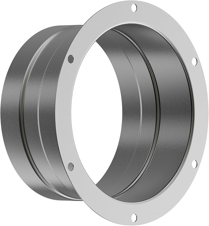 Hon&Guan 4 Inch Duct Connector Flange, Metal Dryer Vent Flange by HonGuan