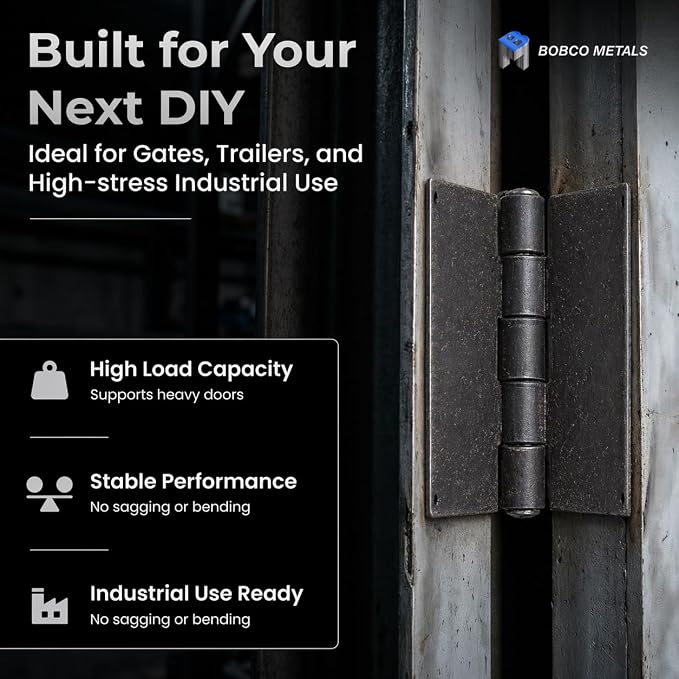 Heavy Duty Weldable Hinges | Steel Butt Hinge Design - Image 5