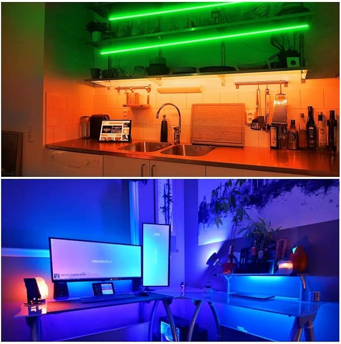 DAYBETTER Led Strip Lights 100ft, RGB Color Changing Led Strips - Image 4