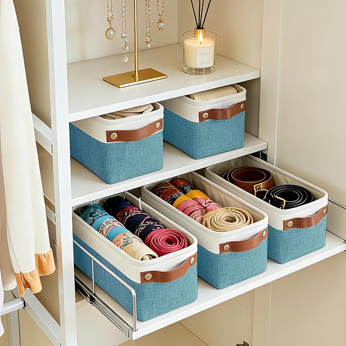 Small Fabric Storage Baskets, Decorative Basket - Image 5
