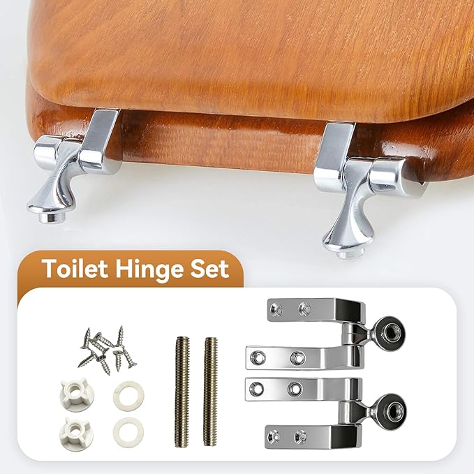 Universal Toilet Seat Hinges Replacement Kit - Image 2