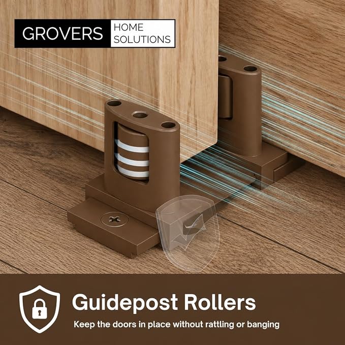 3-Pack Sliding Closet Door Floor - Image 3