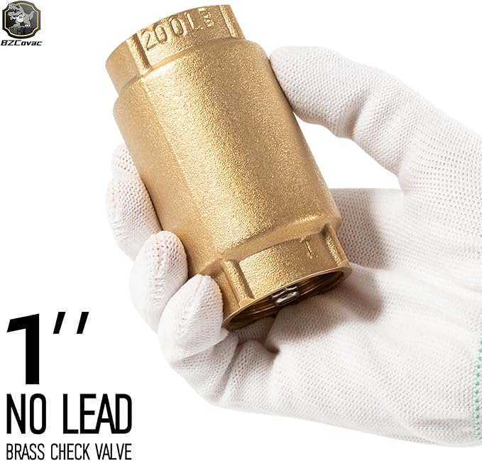 1" No-Lead Brass Check Valve - Image 8