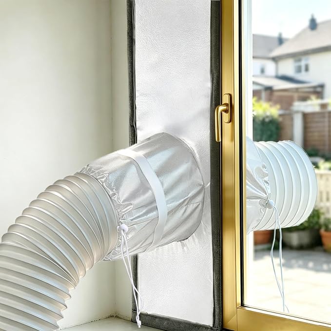 10"x98"Portable Air Conditioner Silding Door Vent Kit 420D High Density by gulrear