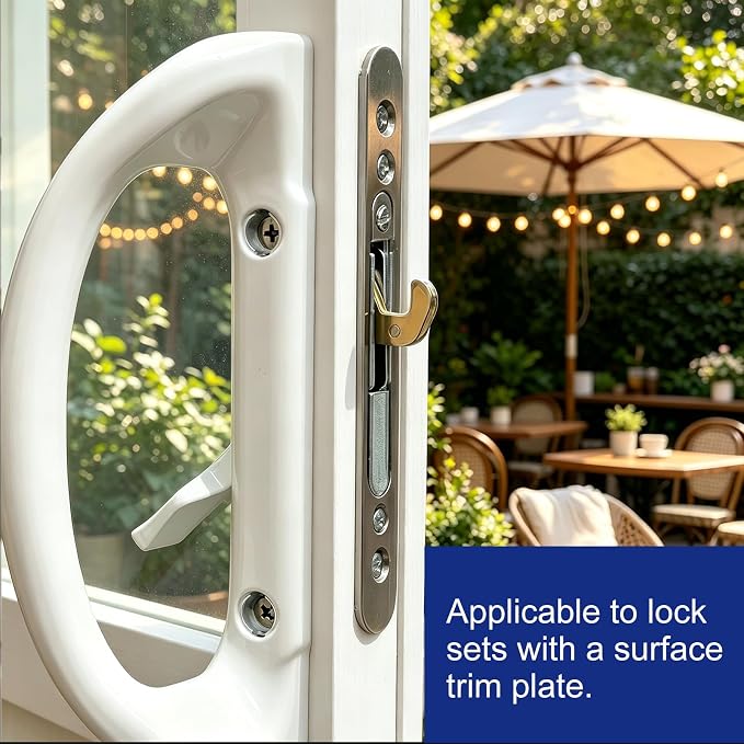 Replacement Latch for Sliding Patio Mortise Door Lock, 45° Keyway | Drop - Image 2