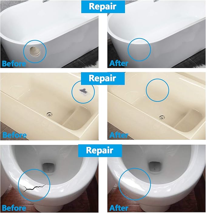 Tub, Tile and Shower Repair Kit, 3.7oz Fiberglass Repair Kit, Porcelain Repair - Image 3
