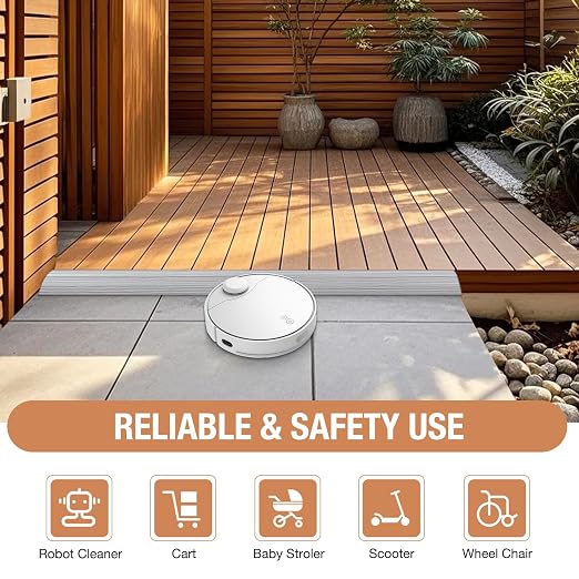 Floor Transition Strip Self Adhesive Vinyl Door Threshold Strip | Rubber - Image 2