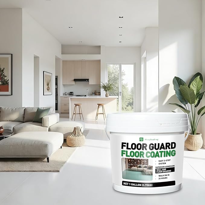 5 gallon, Professional Floor or Wall Paint Kit) -Acrylic Concrete Coating - Image 2
