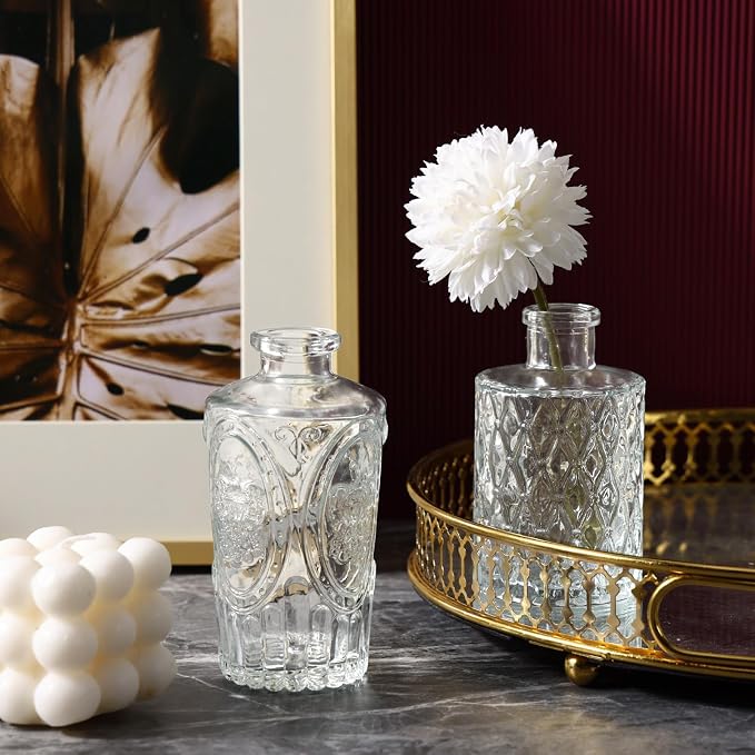 68pcs Clear Glass Bud Vase Set, Small Glass Vases - Image 4
