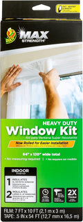 Duck MAX Strength Window Insulation Kit, Winter Window Seal Kit Fits Patio by DuckBrand