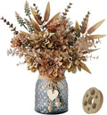 Faux Flowers in Vase, Silk Artificial Flower Arrangements, Rustic Flower by LEFTOVER