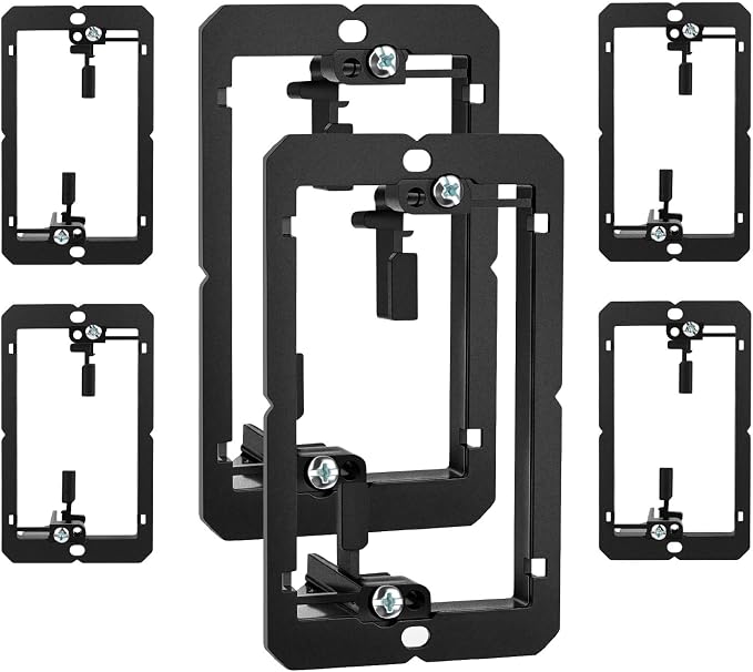 Low Voltage Mounting Bracket Single Gang Wall Plate Bracket | 6 Pack Low by Unknown