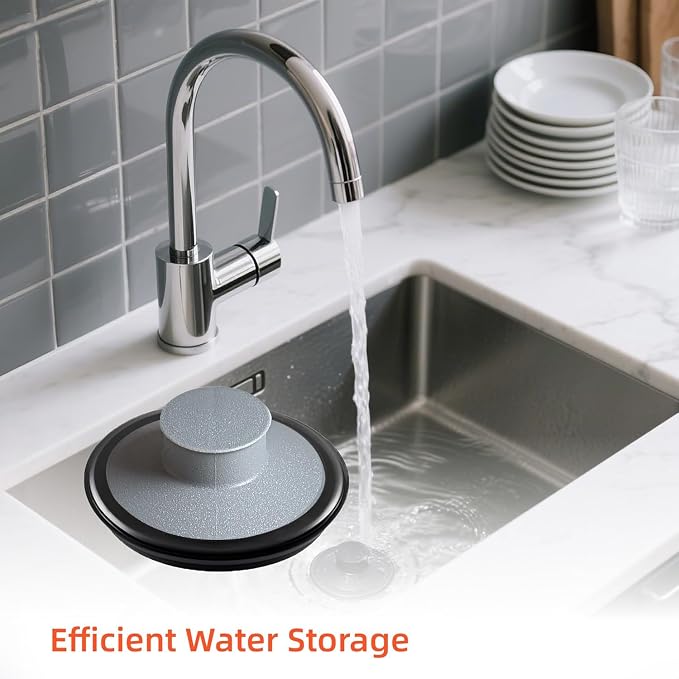 RQYEKDO 3.5" Gray Sink Stopper Fits InSinkErator Moen Waste Maid - Image 7