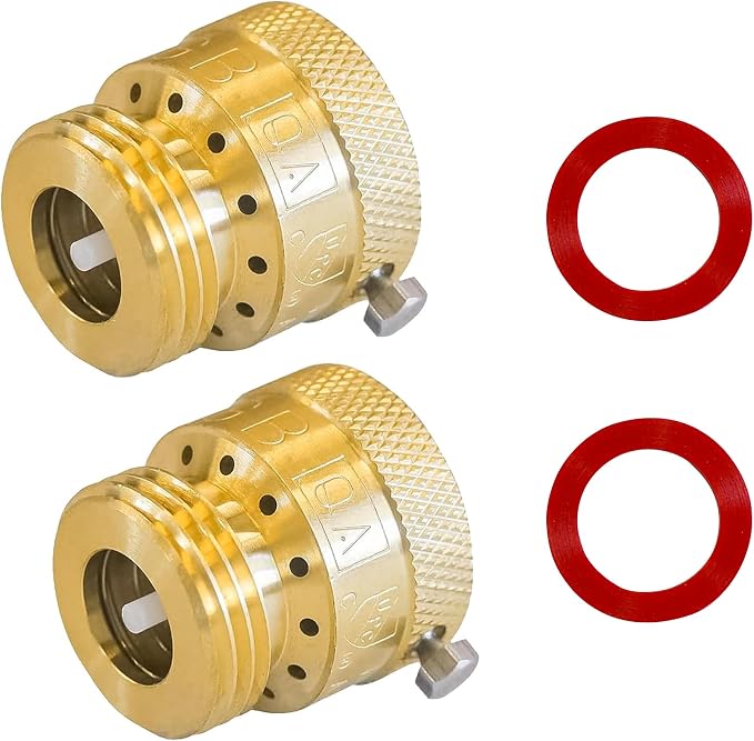Xiny Tool 2 Pack Faucet Vacuum Breaker, 3/4 Inch Solid Brass Hose Bib Backflow by XinyTool