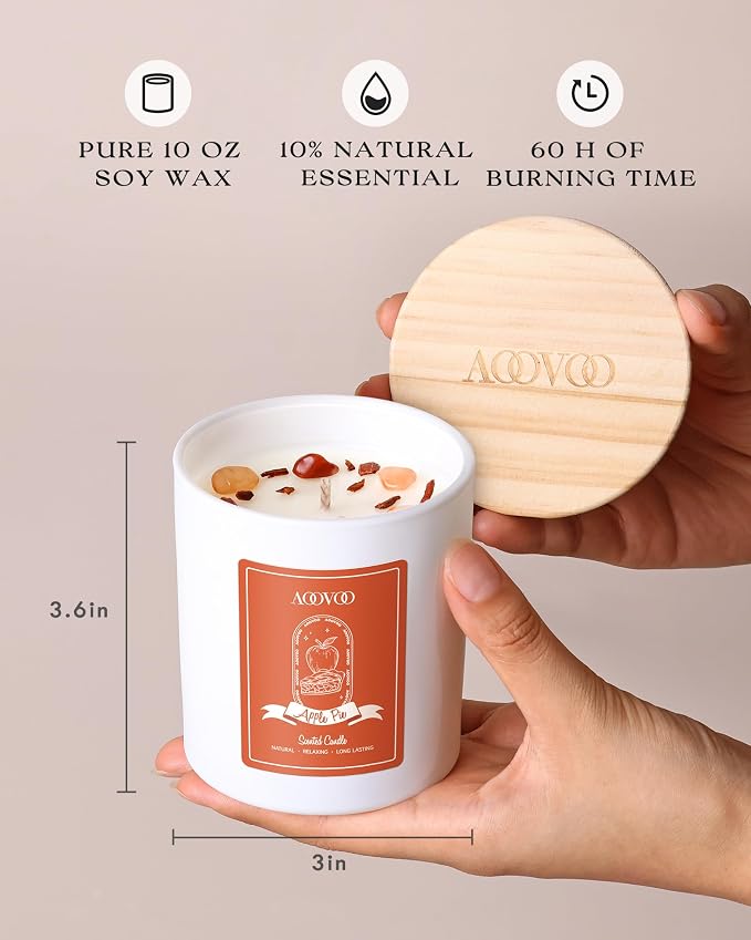 AOOVOO Apple Pie Scented Candles - Image 6