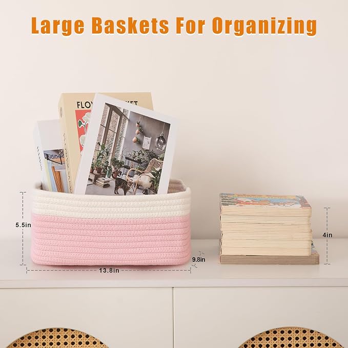 OIAHOMY 4 PACK 12L Storage Baskets - Image 2