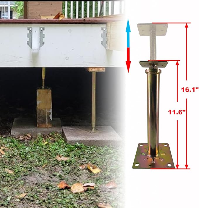 6 PCS House Floor Jacks Post Pole - Image 4